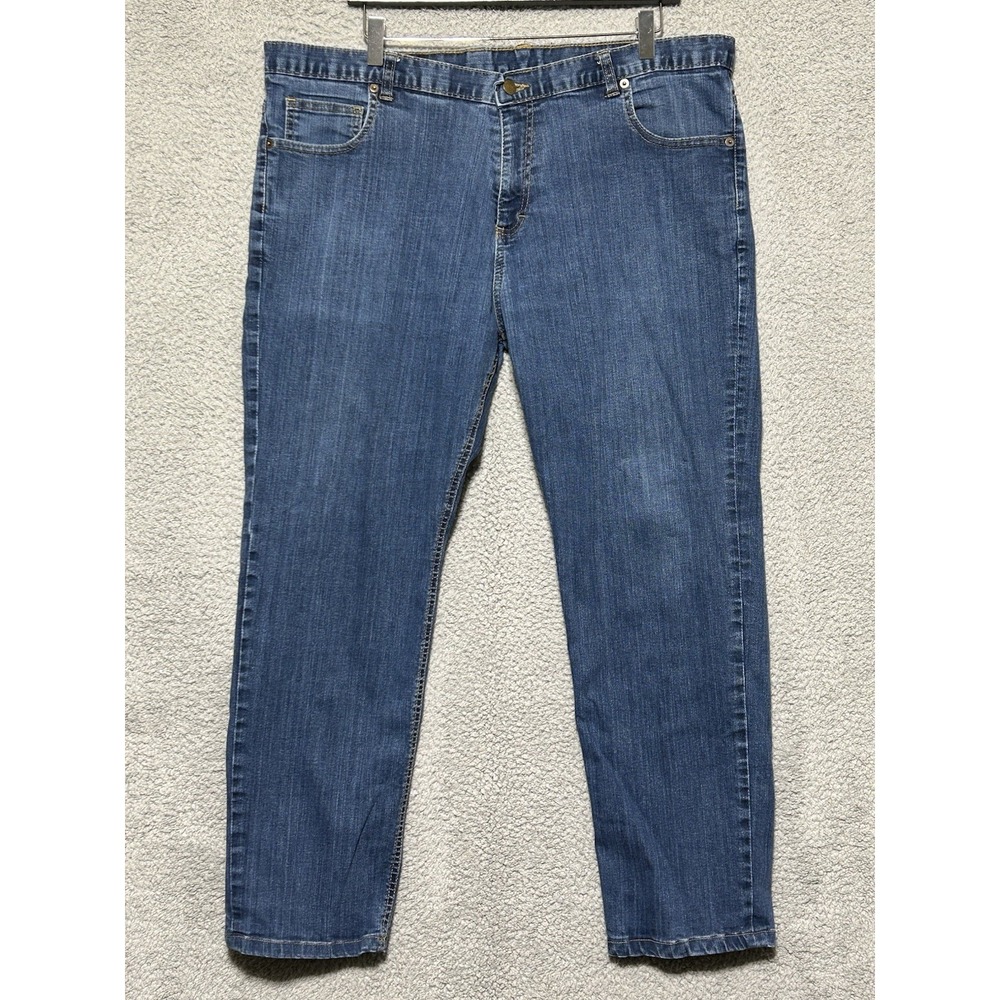 Dearborn‎ Jeans Mens 42x28 Black Straight USA Made Chicago Med Wash Denim Pants